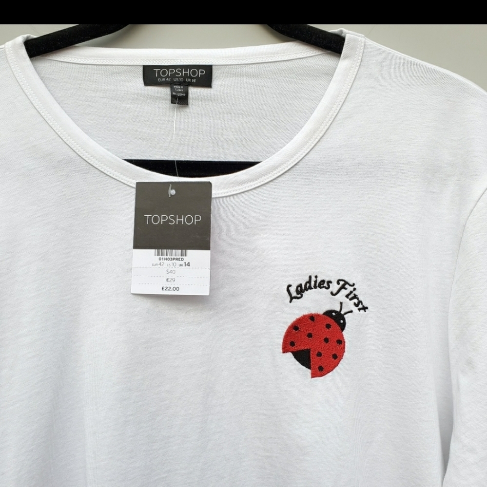 Topshop Ladies First Tee - Picture 2 of 5